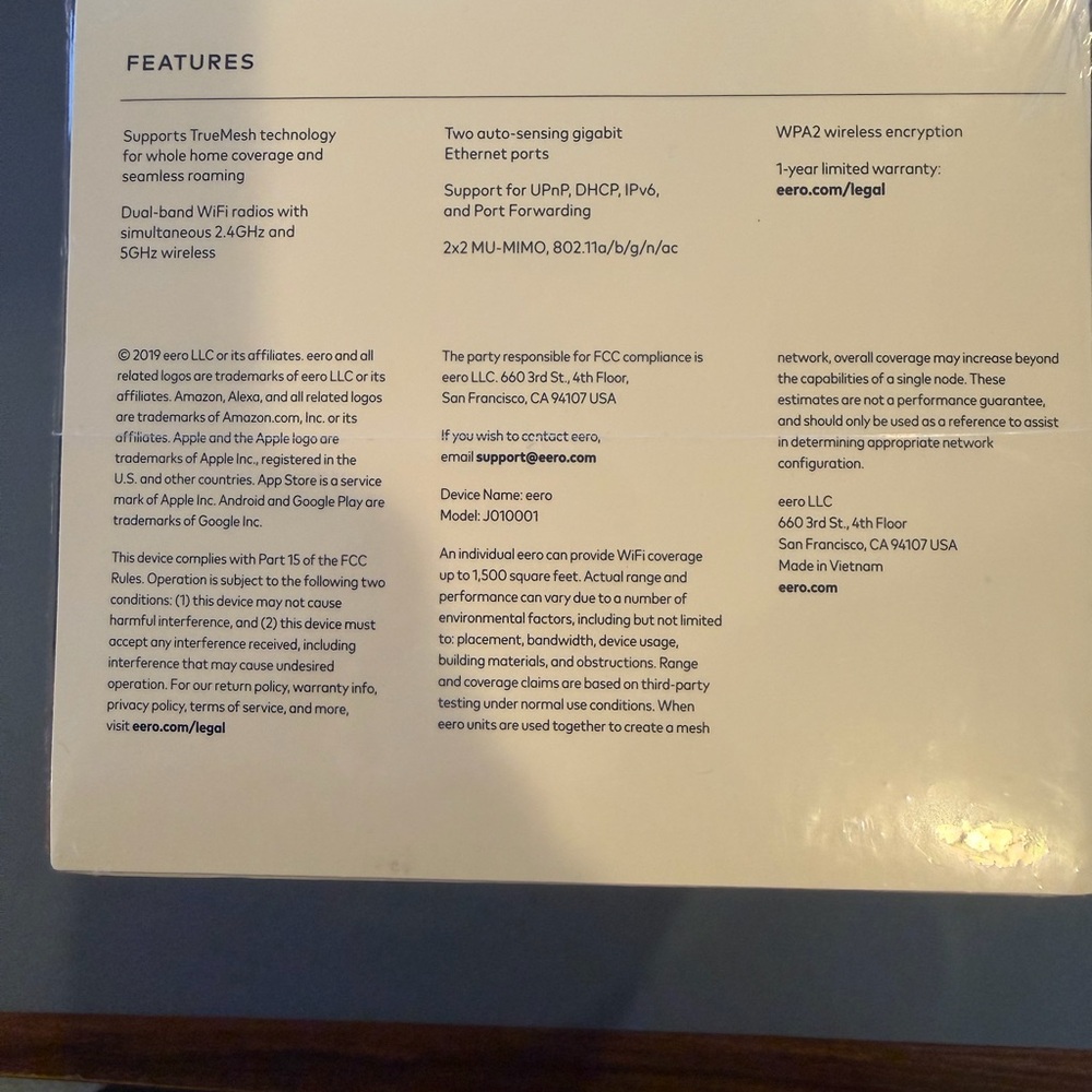 eero Mesh WiFi Router - White - Picture 4 of 5